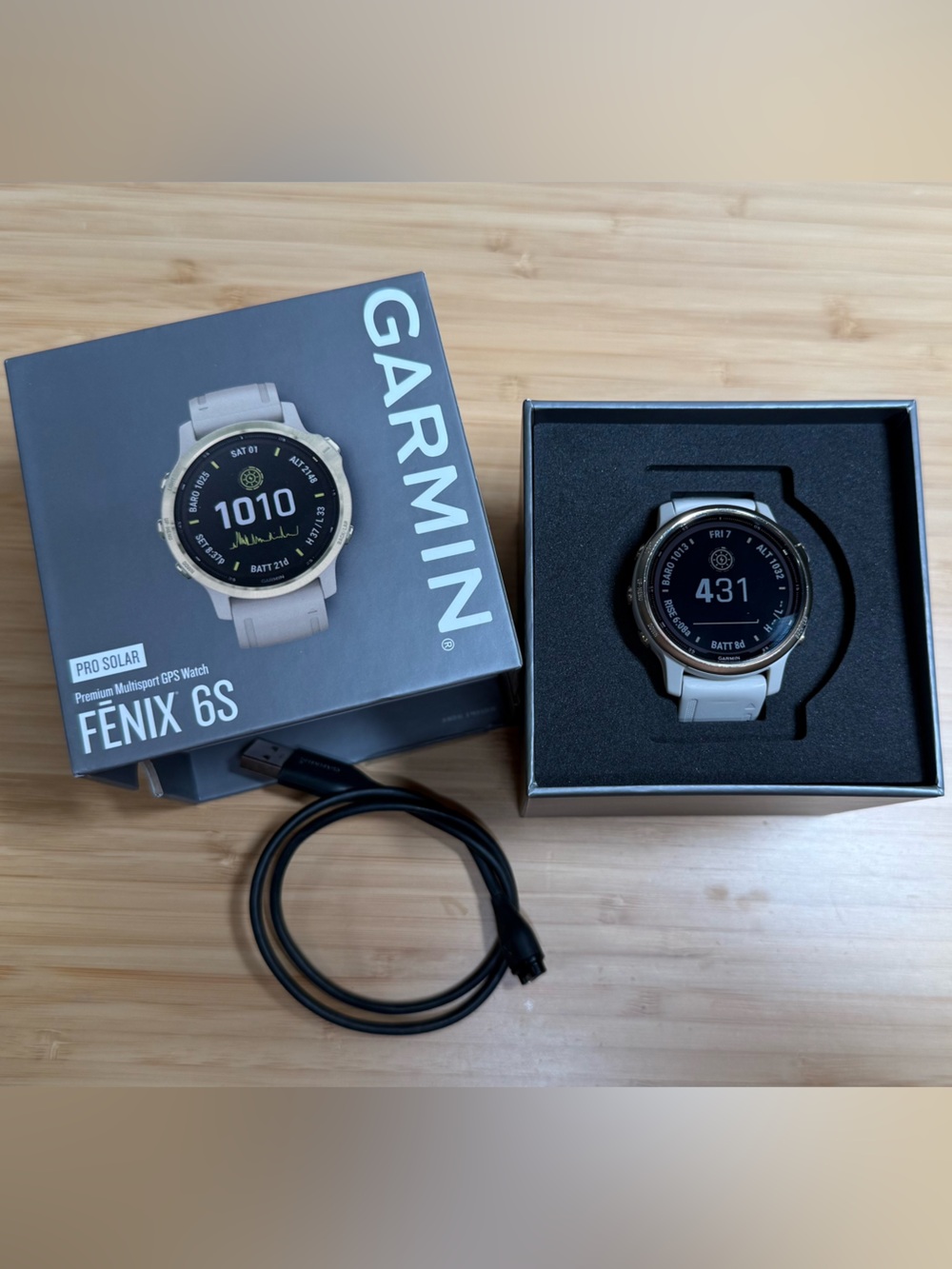 Garmin Fenix 6S Pro Solar - Premium Multisport GPS Watch